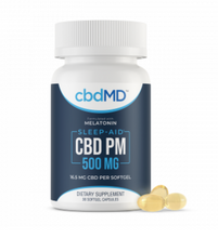 Load image into Gallery viewer, cbdMD CBD PM Softgel Capsules - 500mg - 30ct