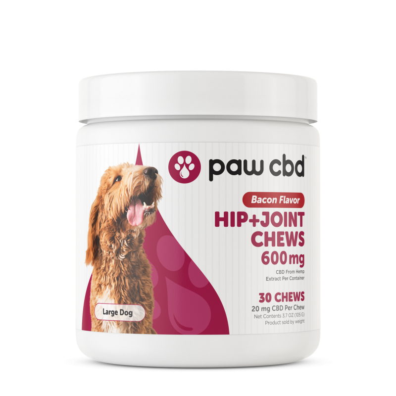 cbdMD PAW CBD 600mg Hip and Joint Chews - Bacon Flavored